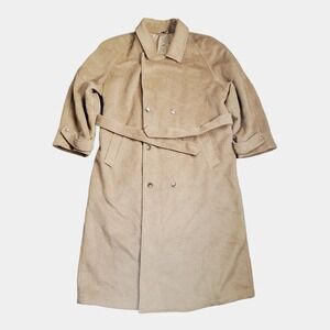 Dash Trench Coat Womens‎ Brown Collared Belted Long Sleeve Wool Blend Size 44
